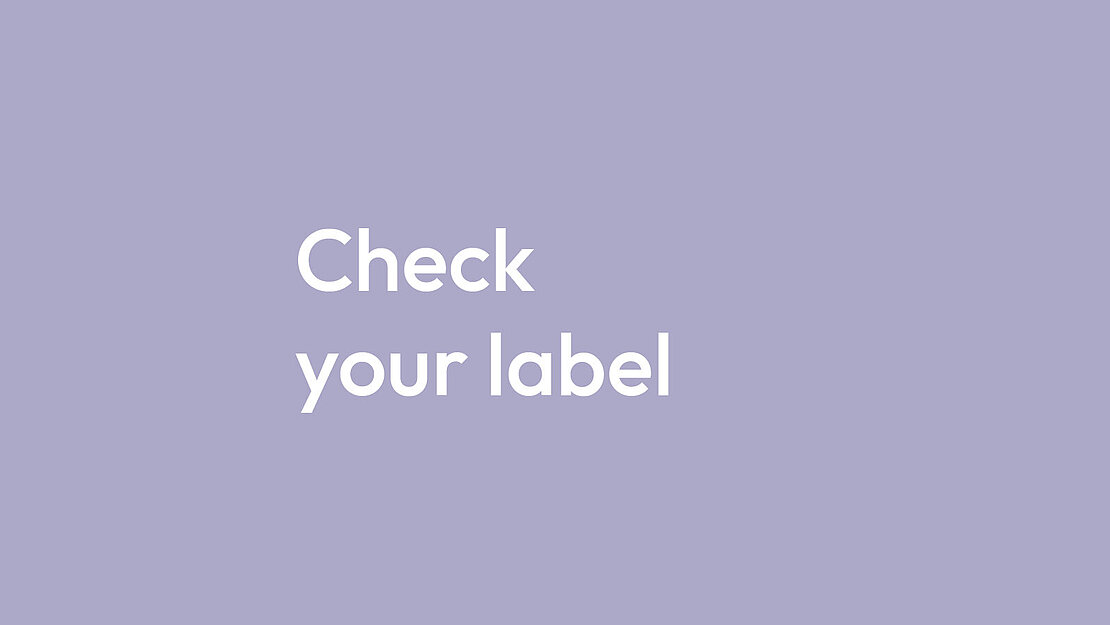 Click here to check your label